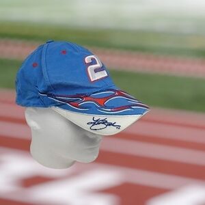 Y2K FLAME MILLER Lite Penske Racing Nascar 2 Kurt Busch  Hat Baseball Cap